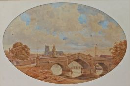 George Parsons Norman (British, 1840-1914) Beccles Old Bridge