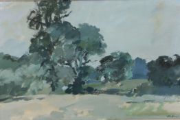 John Burman (British, Born 1936) Norfolk Landscape