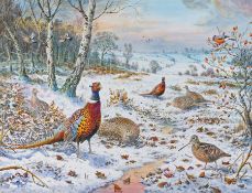 Carl Donner (British, Born 1957) 'Winter Game, Norfolk'