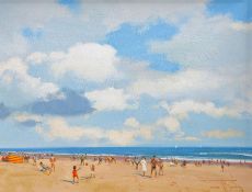James Brereton (British, Born 1954) 'Beach Scene, Norfolk'