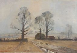 Marcus Holley Ford (British, 1914-1988) 'February Fill Dyke, Nr Ditchling'