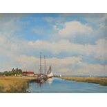 James Brereton (British, Born 1954) 'Norfolk Estuary'