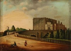 Preston (British, 19th Century) Naive Study of Norwich Castle