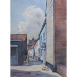 D E Davis (British, 20th Century) 'Bull Alley, Holt'