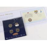 Beatrix potter, Westminster Peter Rabbit Stamp and Coin Cover, together with a Change Checker 2017