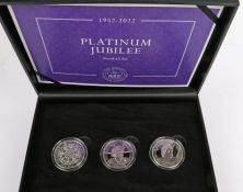 Platinum Jubilee, Proof £5 Set, 2022, Cupro Nickle, 308/750