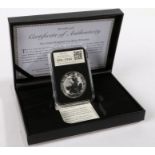 Date Stamp The United Kingdom 1oz Silver Britannia 2017, limited edition of 500, cased with