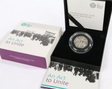 The Royal Mint "An Act To Unite" 1918 Representation of the People Act 2018 UK 50p silver proof