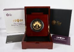 Royal Mint The Longest Reigning Monarch, 2015 United Kingdom Gold Proof Five-Ounce Coin, £10