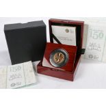 Royal Mint 150 Years of Beatrix Potter 2016 gold 50p, 601/750, cased with certificate