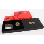 Royal Mint Lunar Year of the Monkey, 2016, Tenth-Ounce Gold coin, 0555/1888,
