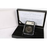 Date Stamp, House of Windsor Centenary Datestamp, UK £5, cased with certificate
