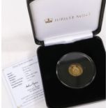 Jubilee Mint, 100th Anniversary of The House of Windsor gold coin, Tristan De Cunha, One Crown