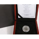 Jersey, 2017 platinum proof One Pound, Platinum Wedding Anniversary, 489/995, cased with certificate