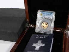 The Commonwealth Mint, The George Cross Sovereign, 2014, 22 carat 8 grams, cased with certificate