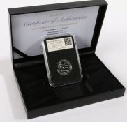 Date Stamp 2014 WWI Britannia Silver £20 Coin DateStamp, silver proof crown, limited edition of 100,
