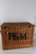 Fortnum & Mason wicker hamper, 66cm wide