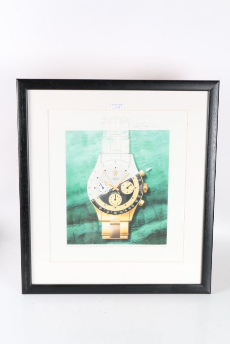 After David Penney, Rolex Daytona limited edition print, commissioned especially by Carlyle & Co.