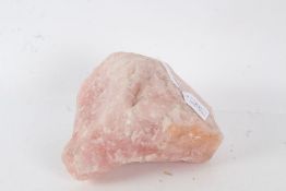 Large rose quartz mineral specimen, 22cm wide