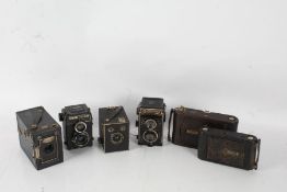 a Kodak No3 Folding Pocket Kodak Model G, a Kodak folding camera, a Super Six-20 Brownie Junior, a