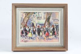 Andre Loonis (20th Century) Parisian scene