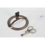 Silver cigar cutter holder, marks rubbed, the plated scissor action cigar cutter housed in a