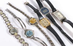Six ladies quartz wristwatches, to include Casiotron, Citron, Oasis, Seiko, Constant and Softech (6)