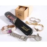 Ladies watches to include Guess, Seiko, Vialli, Renato, Rotary (8)