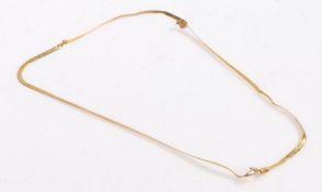 A 9 carat gold necklace, weight 2.6 grams