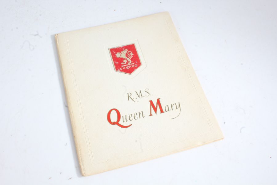 My Voyage On R.M.S Queen Mary, c1950s, souvenir publication for 1st class passengers, to include