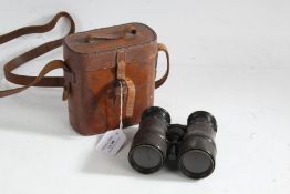 Pair of Ross triple optic binoculars, with settings for theatre, field and marine, housed in