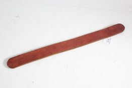 Early 20th century Scottish leather strap, (for punishing disobedience) 44cm long