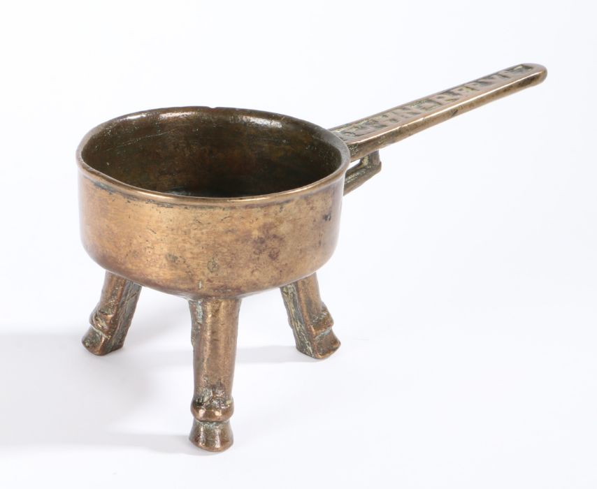 A small and good Charles I/II bronze skillet, South-East England, circa 1640-70 By John Reeve(s),