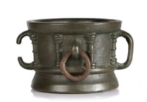 An exceptionally rare 13th century Gothic bronze mortar, English, or possibly Scottish, circa 1250
