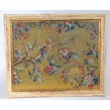 An early 18th century tapestry panel, French, circa 1715-25 Designed as a pair of fanciful-birds,