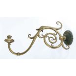 A large and impressive 19th century brass candle sconce wall-bracket Designed as a duck’s beak