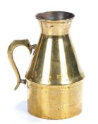 An early 19th century brass haystack measure, circa 1820 Of typical form, with pronounced angular