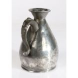 A George III pewter OEWS pint harvester measure, West Country, circa 1800 Of typical form, with