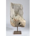 Am impressive prehistoric whale bone, on metal stand, 123cm high including the stand  Provenance: