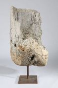 Am impressive prehistoric whale bone, on metal stand, 123cm high including the stand  Provenance: