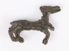 A 14th century lead alloy pilgrim’s badge, English Designed as a 'Talbot Hound', an English