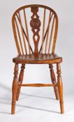 A maker stamped George III ash, fruitwood and sycamore Windsor side chair, circa 1780-1830 The