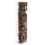 An exceedingly rare and highly unusual mid-16th century walnut pilaster or term, circa 1550 Designed