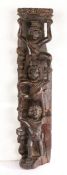 An exceedingly rare and highly unusual mid-16th century walnut pilaster or term, circa 1550 Designed