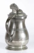 An early 19th century dome-lidded measure, Liverpool, circa 1840 OEWS quart capacity, the bulbous