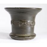 A mid-17th century bronze mortar, by the Whitechapel Foundry, London, circa 1650 Cast to the waist