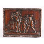 A late 18th century carved walnut box, French In the manner of Cesar Bagard, Nancy (1620-1709),