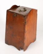 A George III boarded ash and oak table-top flour bin, circa 1800 Of boarded construction, with two