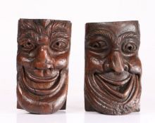 A pair of 15th century oak figural corbels, English, possibly East Anglia, circa 1480 Each