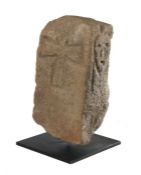 A rare Celtic marker stone, 400BC Either a boundary marker, or a grave marker, with carved figure to